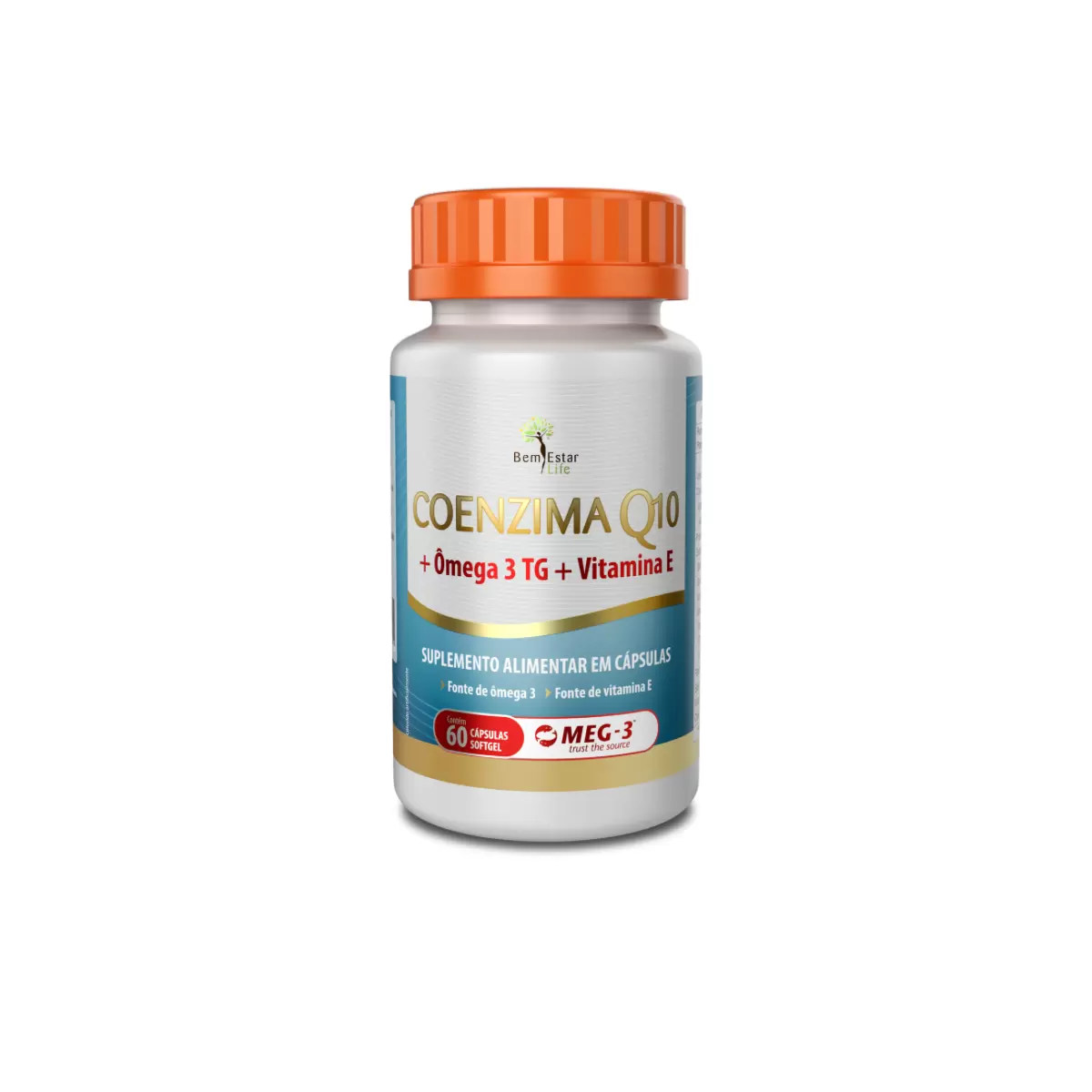 Novo -COENZIMA Q10+omega 3 TG- com vitamina E -