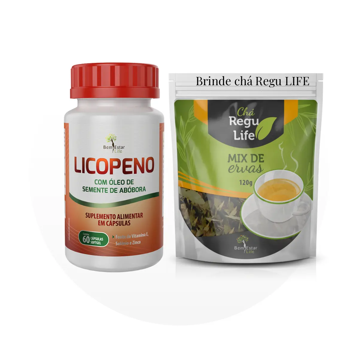 OFERTA ABRIL- NA COMPRA DE MAXX/ THERMO OU GOLD + LICOPENO- BRINDE CHA REGULIFE 120 GRAMAS