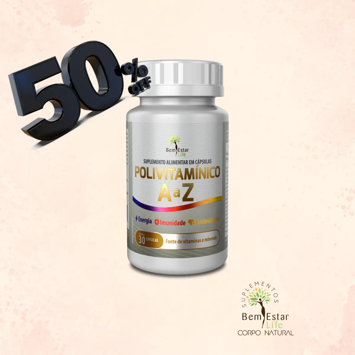 OFERTA-NA COMPRA DO SUPREME MAXX - OU THERMO - OU GOLD GANHE 50% DESCONTO NO POLIVITAMINICO DE A a Z.