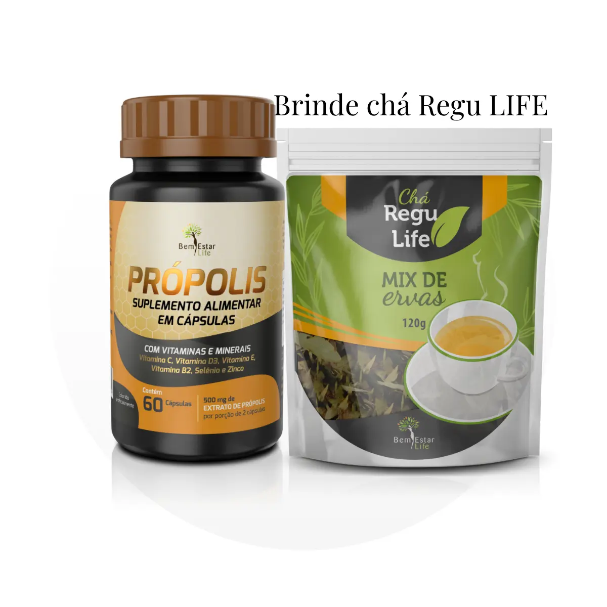OFERTA ABRIL- NA COMPRA DE MAXX/ THERMO OU GOLD + PROPOLIS- BRINDE CHA 120 GRAMAS