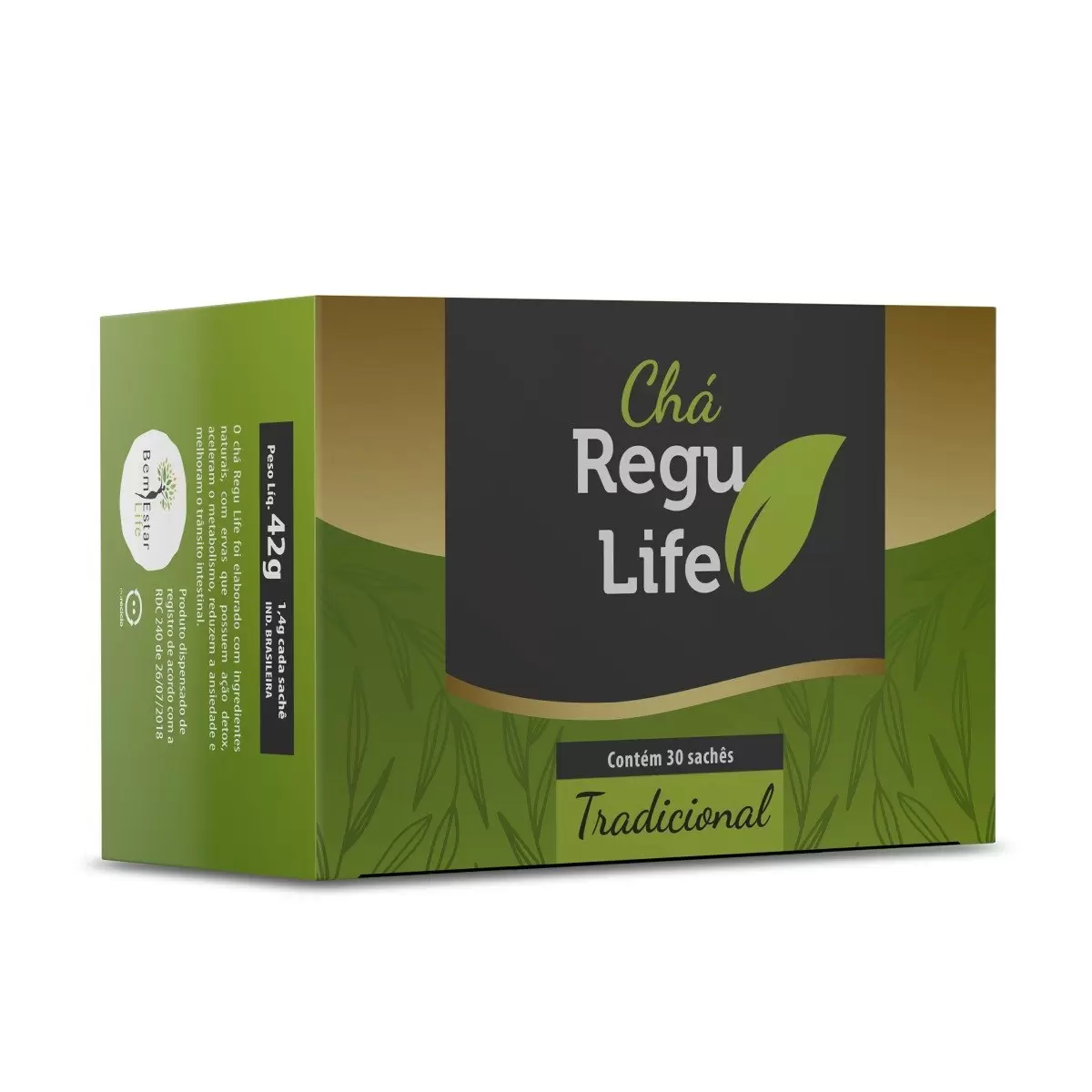 CHA REGU LIFE 30 SACHES - SABOR TRADICIONAL