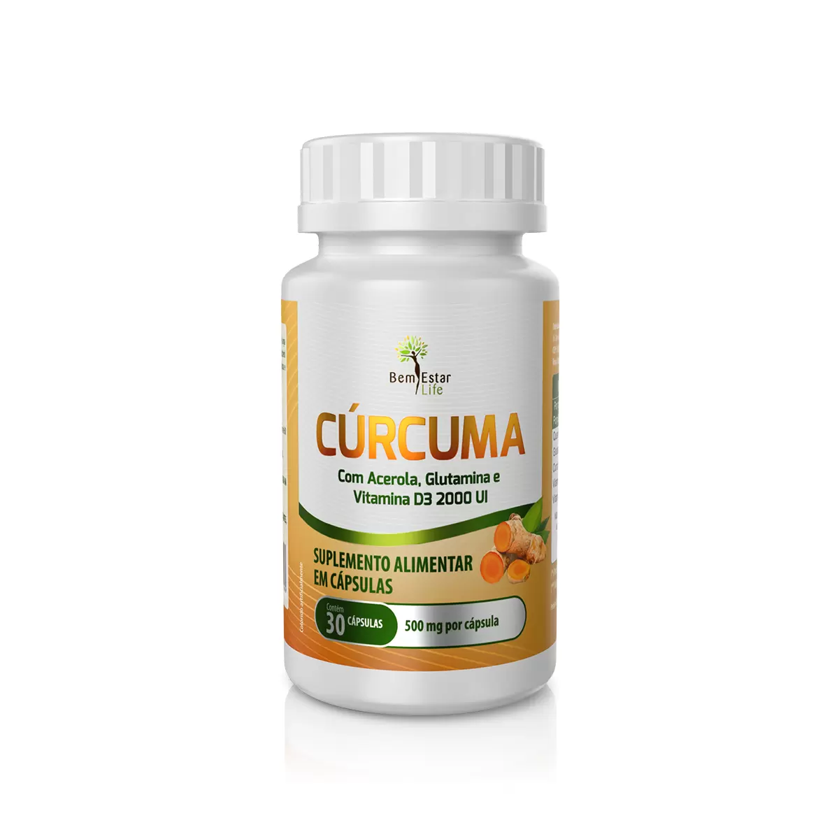 CURCÚMA + VIT D3 2000UI 96% CURCUMINA