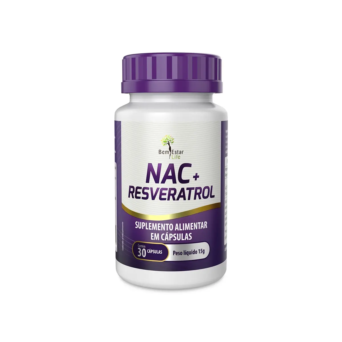 NAC + RESVERATROL 30 CAPSULAS