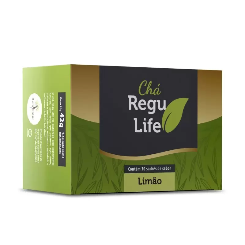 CHA REGU LIFE 30 SACHES - SABOR LIMÃO