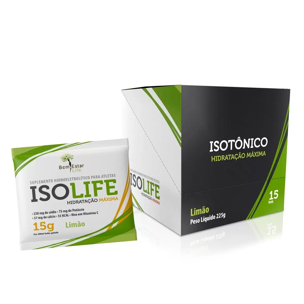 ISOLIFE - ISOTONICO - 15 SACHET  LIMÃO 