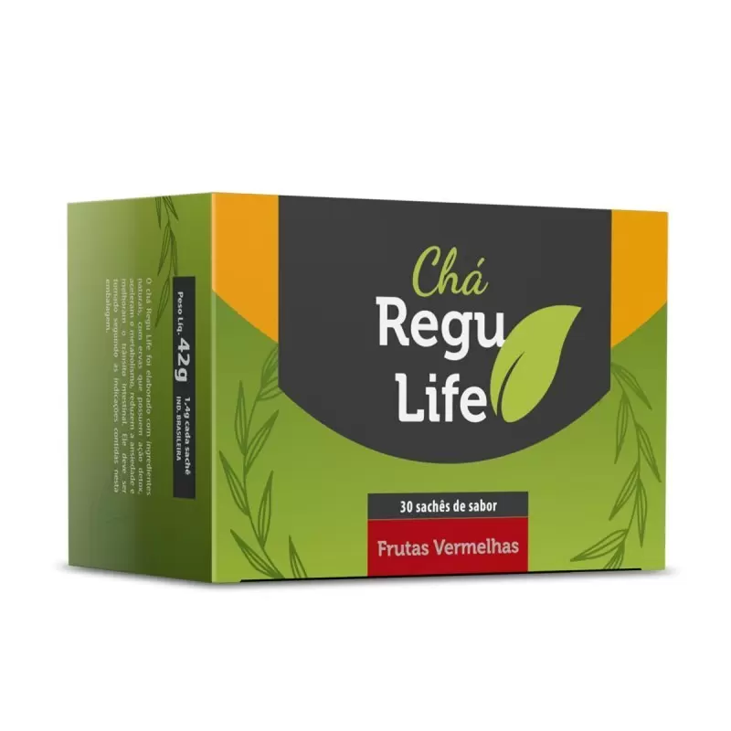 CHA REGU LIFE 30 SACHES - SABOR FRUTAS VERMELHAS